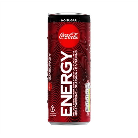 Canette de Coca-cola Extreme Energy Zero de 250 mL