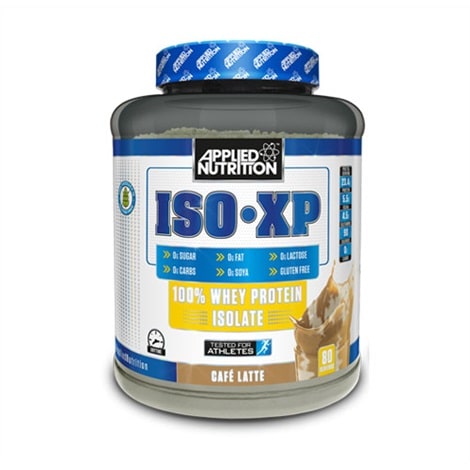 Flacon de 2 kg de poudre d'isolat de protéines (iso-XP) de la marque Applied Nutrition, saveur mangue - passion