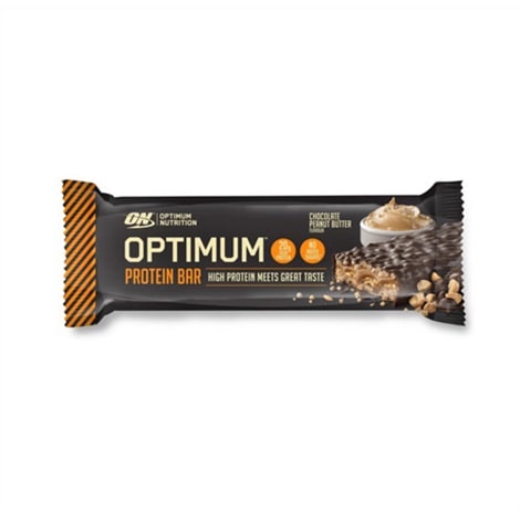 Barre protéinées de 62 g d'Optimum Nutrition, saveur chocolat - beurre de cacahuète