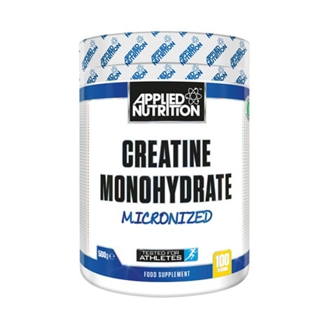 Flacon de 250 g de monohydrate de créatine de la marque Applied Nutrition